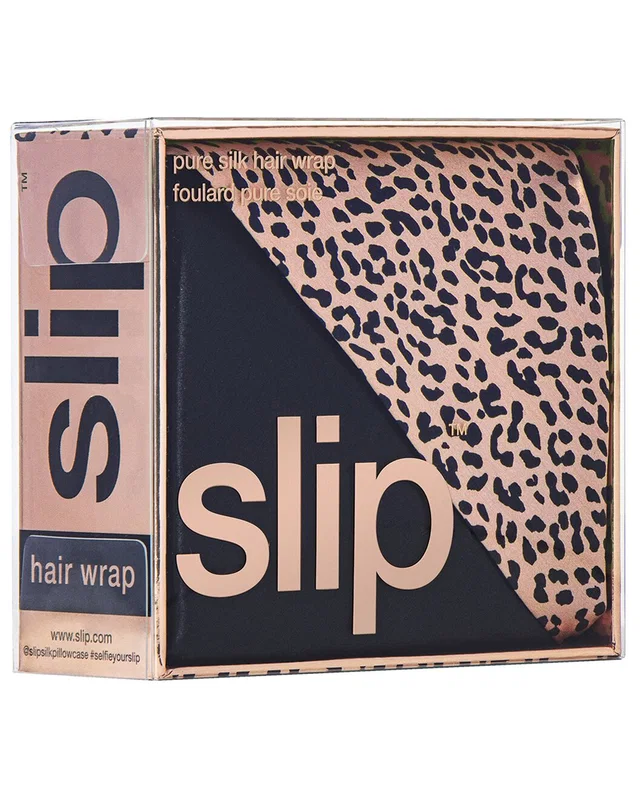 slip Pure Silk Hair Wrap - Wild Leopard, image 1 of 1 from Gilt