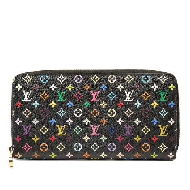 Black Louis Vuitton Monogram Multicolore Zippy Wallet Long Wallets in Black Canvas from Designer Revival