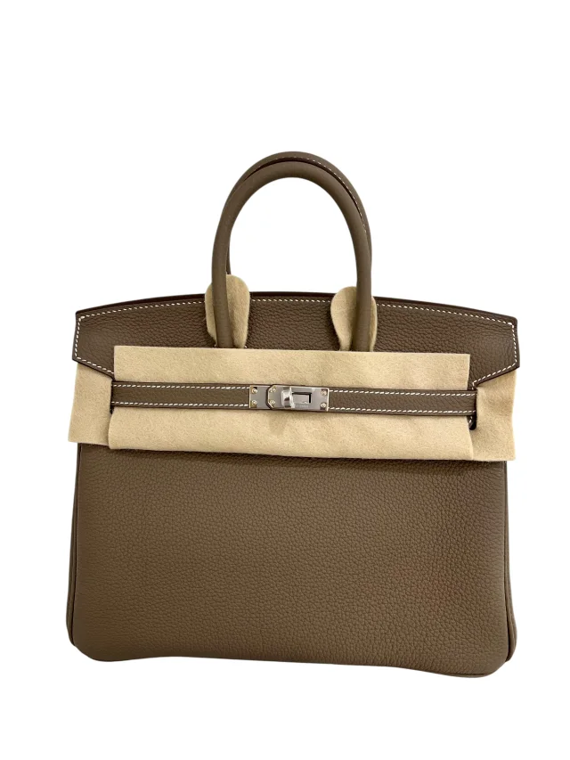 Hermès B25 Etoupe Togo PHW #K - Full set / New in Taupe Togo leather from Luxury Promise