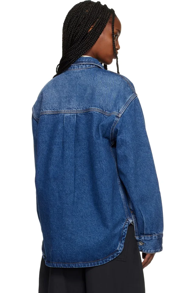 Studio Nicholson Blue Paso Denim Shirt, photo 3 of 4 from SSENSE