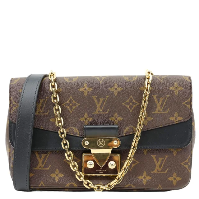 Louis Vuitton Marceau Monogram Canvas Chain Shoulder Bag Black in Black Coated canvas from Dallas Designer Handbags