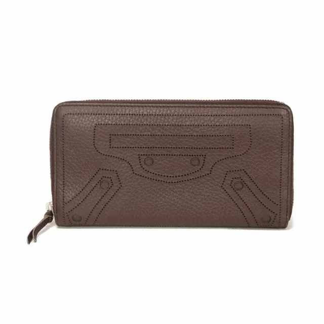 Balenciaga Classic Continental Wallet Embossed Calf Leather Long Wallet in Calfskin from LuxUness