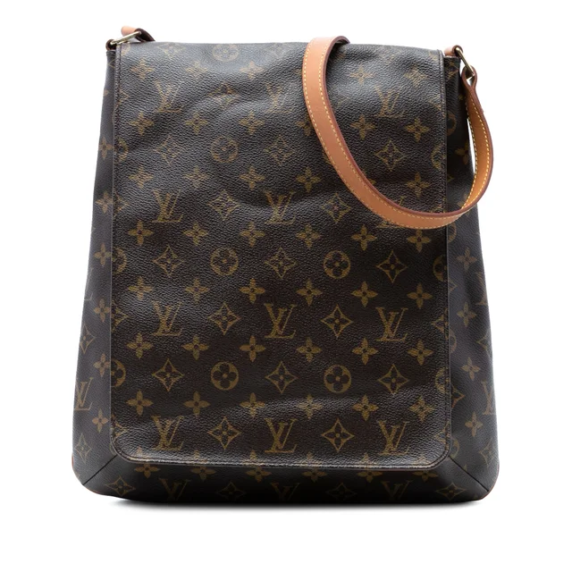 Brown Louis Vuitton Monogram Musette Salsa GM Crossbody Bag in Brown Coated canvas from Designer Revival, photo 1 of 1