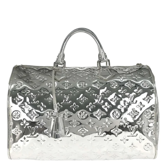 Louis Vuitton Silver Monogram Miroir Speedy 35 Handbag M95786 in Silver from AMORE Vintage Tokyo