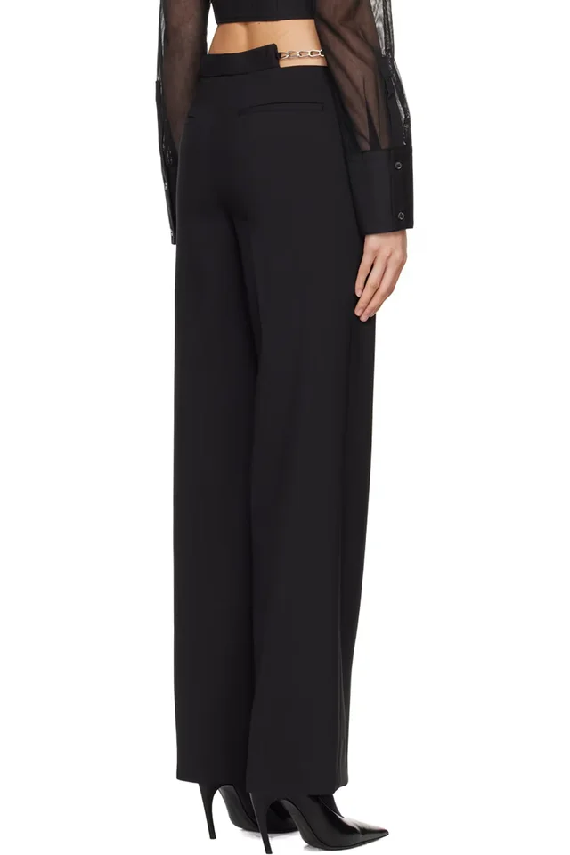 Dion Lee Black Chain Link Trousers, photo 3 of 4 from SSENSE