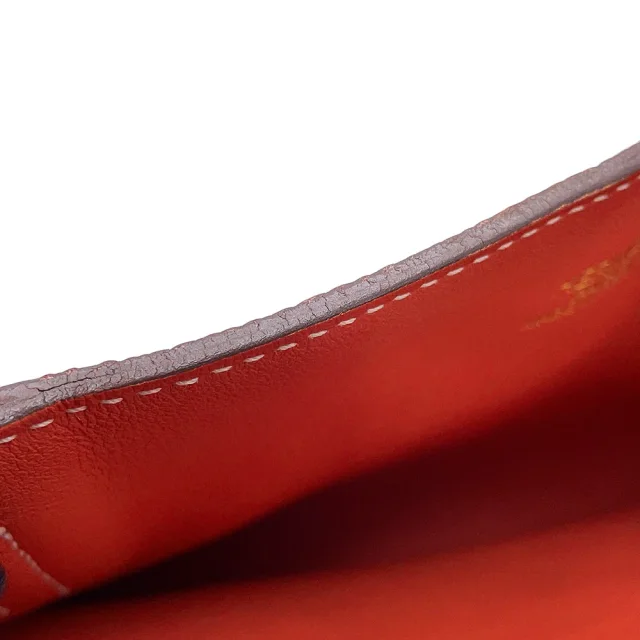 Hermès Double sense Rouge duchesse/Bougainvillier Taurillon Clemence Swift Leather Size 45 in Red Clemence leather from GALLERY RARE, photo 9 of 15