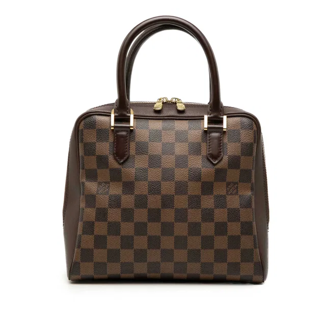 Brown Louis Vuitton Damier Ebene Brera Handbag in Brown Canvas from Designer Revival