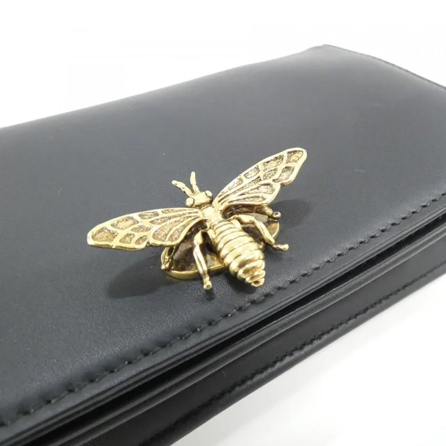 Dior Pouch in BLACK / GOLD metal fittings leather from KOMEHYO, photo 5 of 8