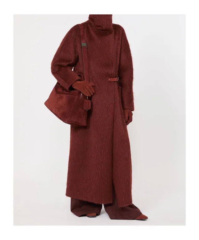 Max Mara buckle-fastening high-neck coat, photo 2 of 5 from SENSER