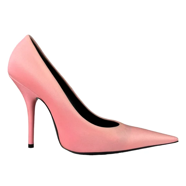 Balenciaga SS 2017 Pink Spandex Knife Pumps in Pink Spandex from Designer Archives