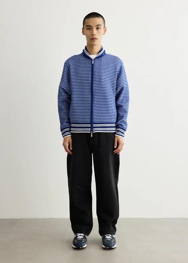 Ader Error Dot Textured Jacket in Blue from Incu, photo 1 of 1