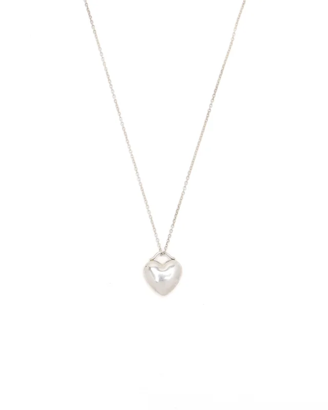 Return To Tiffany Silver Heart Tag Necklace in Silver from A Retro Tale