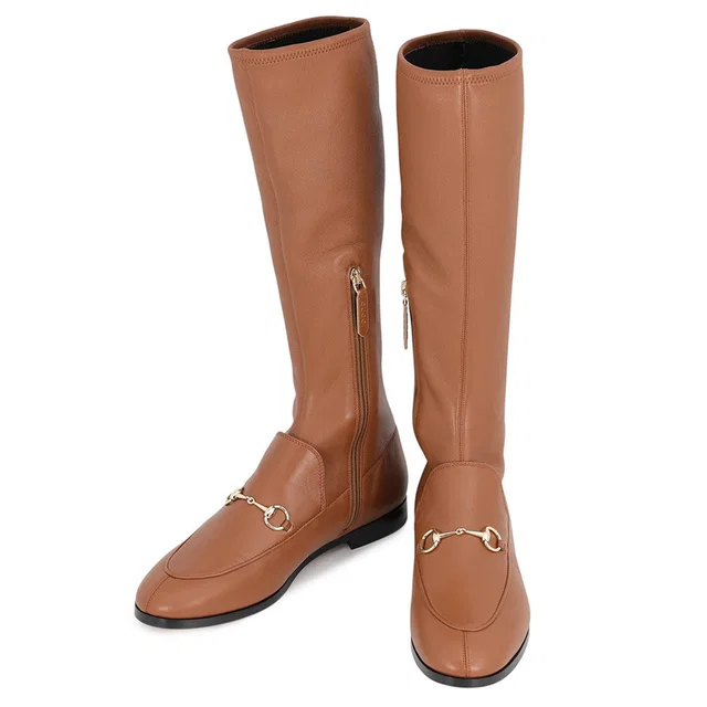 Gucci Jordaan Boots Brown827860 AADP3 2718 Nappa Leather Size 39 in Nappa leather from GALLERY RARE