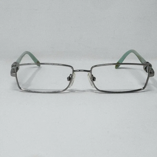 Tiffany & Co. Silver Metal Teal Accent Temple Eyeglass Frames 52-16-135 in gray|red|silver from Poshmark