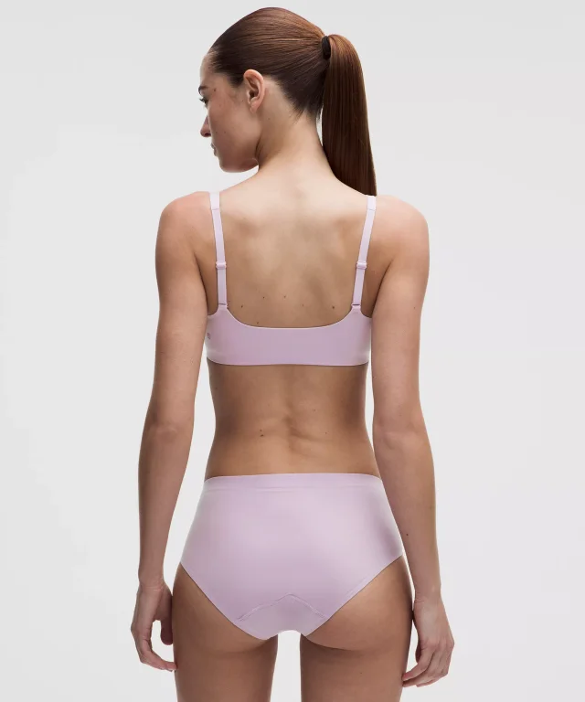 lululemon Wundermost Ultra-Soft Nulu Scoop-Neck Bralette *A–C Cups in Lilac Play, photo 2 of 5 from lululemon