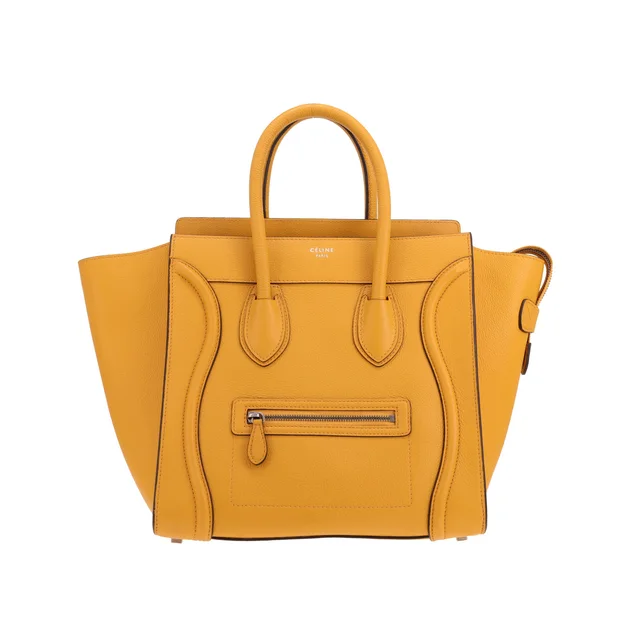 Celine Luggage handbag in yellow leather in Yellow Leather from Collector Square, photo 2 of 3