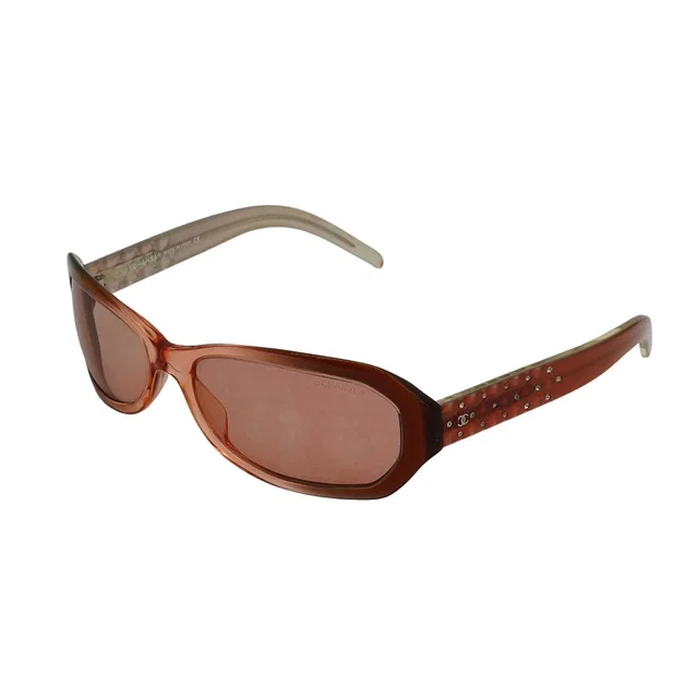 Chanel Cocomark Sunglasses Matelasse Rhinestone Pink Eyewear in Pink from Luxury Promise