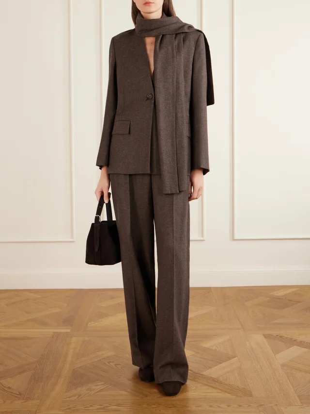 Toteme Contour suede mules brown, photo 4 of 5 from SENSER