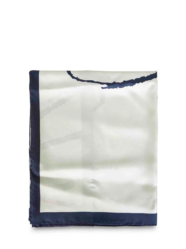 Bottega Veneta Silk Scarf — Green Scarfs in Green Silk from HEWI
