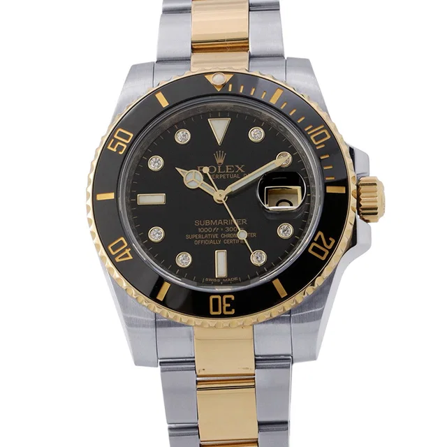 Rolex Submariner Date W40mm Stainless Steel K18YG Black Dial116613GLN in Black from GALLERY RARE