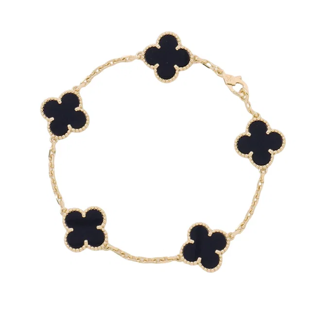 Van Cleef & Arpels Vintage Alhambra 5 Motif BraceletVCARA41300 18K Yellow Gold in Yellow from GALLERY RARE