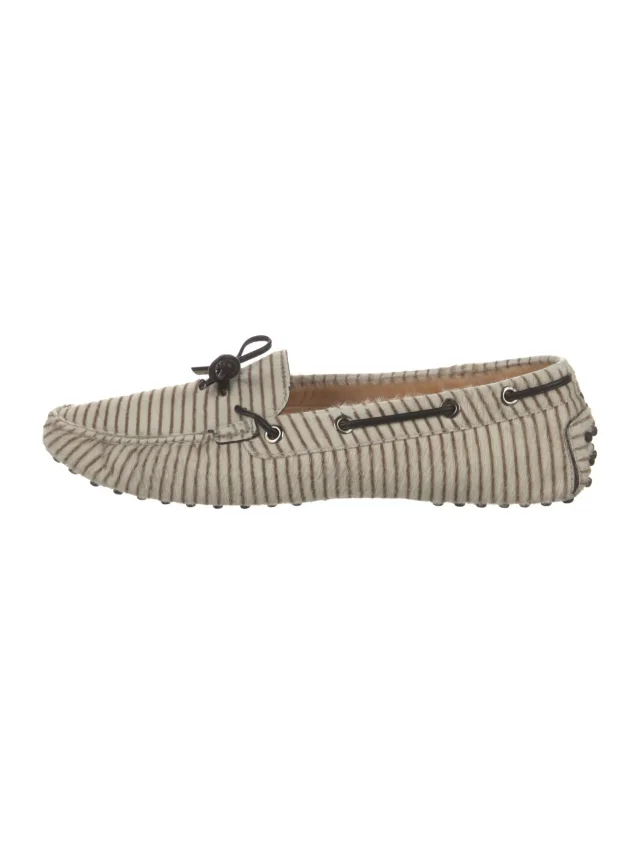 Tod's Ponyhair Striped Moccasins from The RealReal