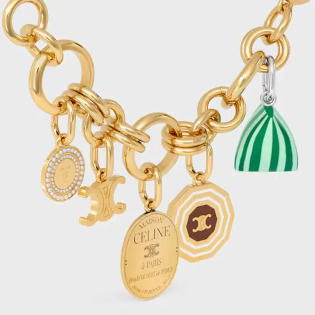 Celine Gold Zodiac Charm Pendant — Gold-plated Metal Necklaces in Gold from HEWI, photo 4 of 4