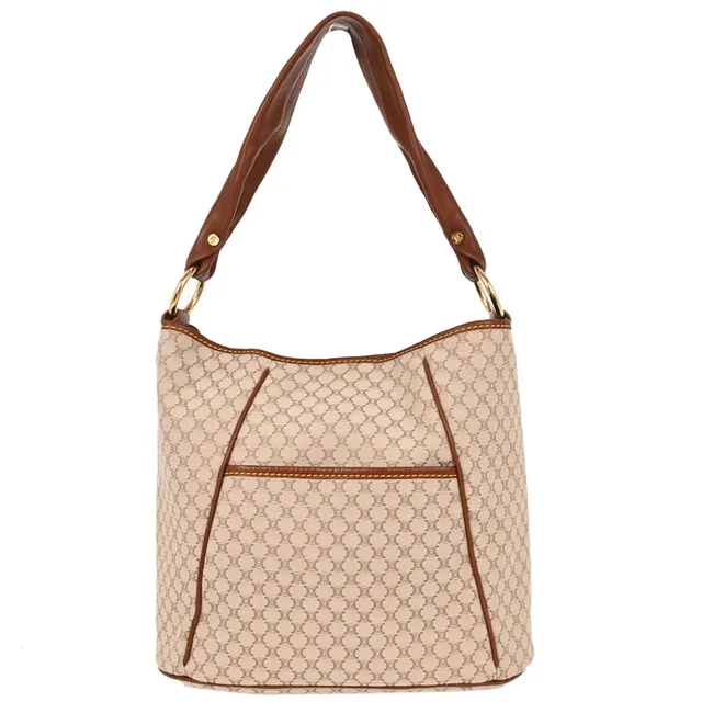 Celine Ivory Canvas Macadam Handbag in White Canvas from AMORE Vintage Tokyo