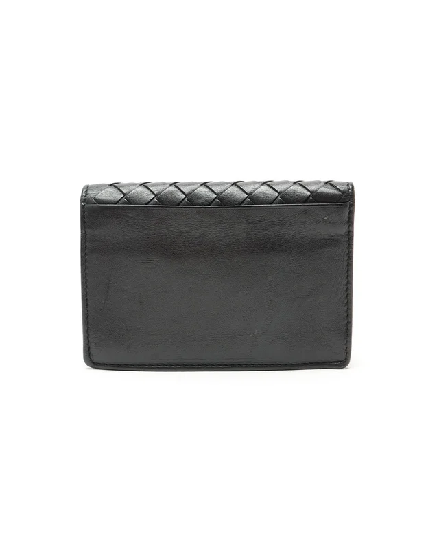 Bottega Veneta Intrecciato Flap Card Holder in Woven leather from A Retro Tale, photo 2 of 3