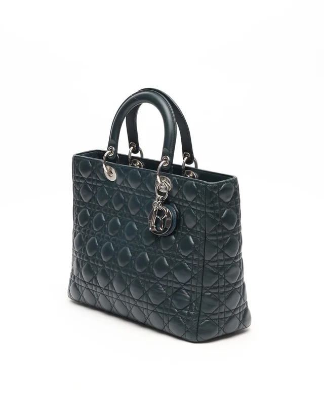 Large Lady Dior Bag in Leather from A Retro Tale, photo 2 of 12