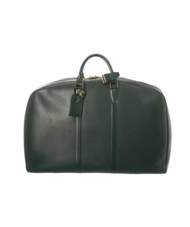 Louis Vuitton Green Taiga Leather Keepal Boston PM Bag 55cm in Green Leather from Luxury Promise