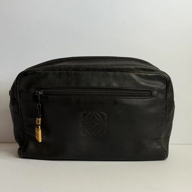 Loewe Women's Makeup and toiletry bags - Black in black from Depop, photo 1 of 1