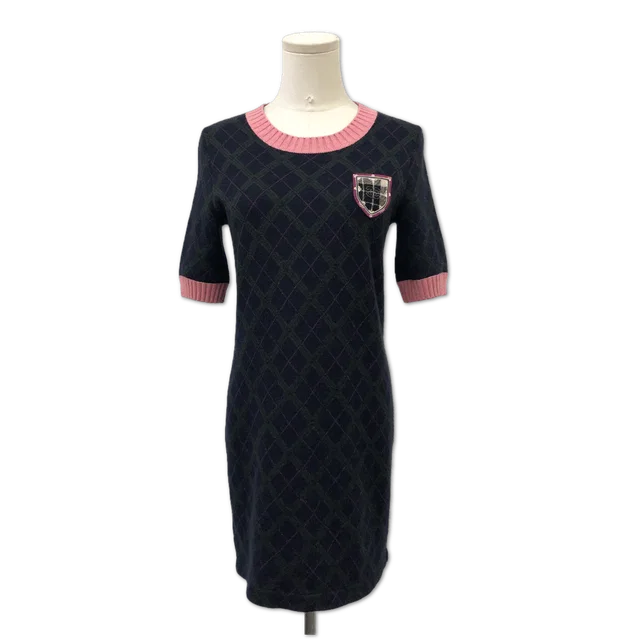 Chanel Argyle Knit Shield Crest Mini Dress size 36 from Luxury Promise