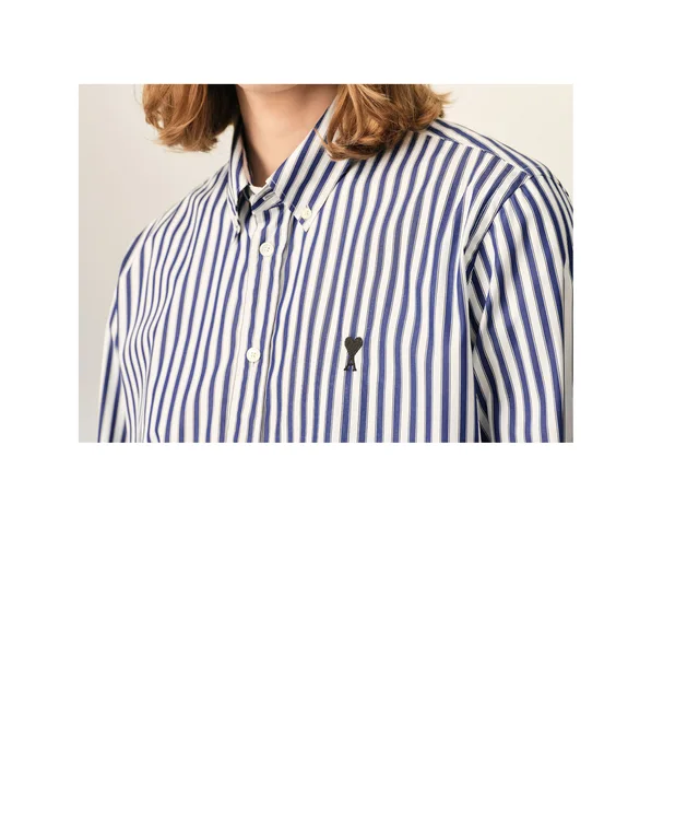 Ami Paris AMI Ami De Coeur Striped Shirt, photo 4 of 6 from SENSER