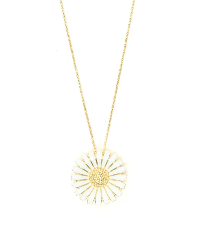 Georg Jensen Silver Daisy Brooch/Necklace in Silver from A Retro Tale