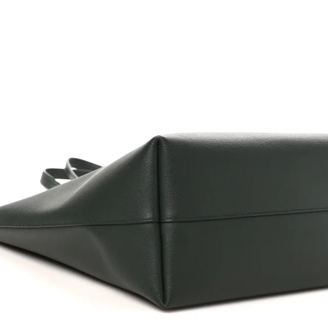 Saint Laurent Large Shopping Tote Dark Green in Green Calfskin from FASHIONPHILE, photo 10 of 11