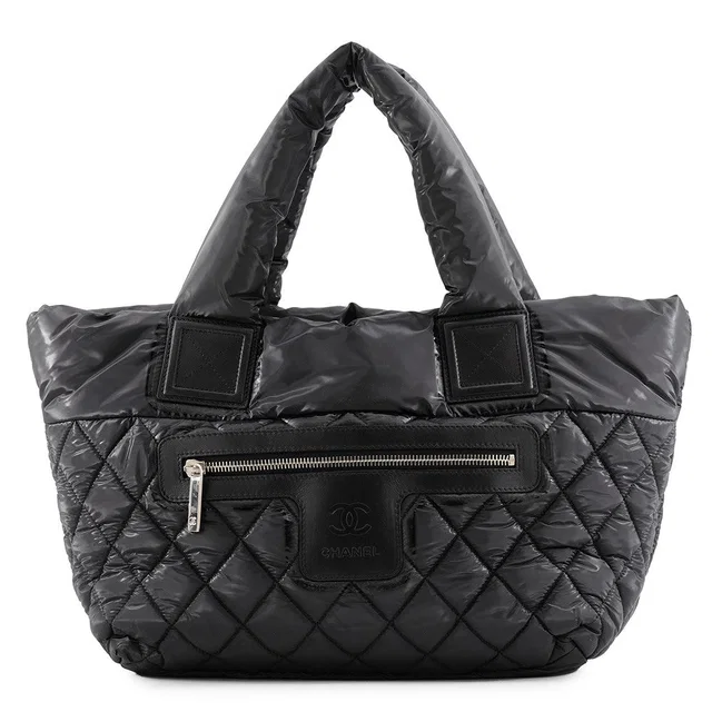 Chanel Coco Cocoon Tote Bag BlackA48610 Nylon Size PM in Nylon from GALLERY RARE