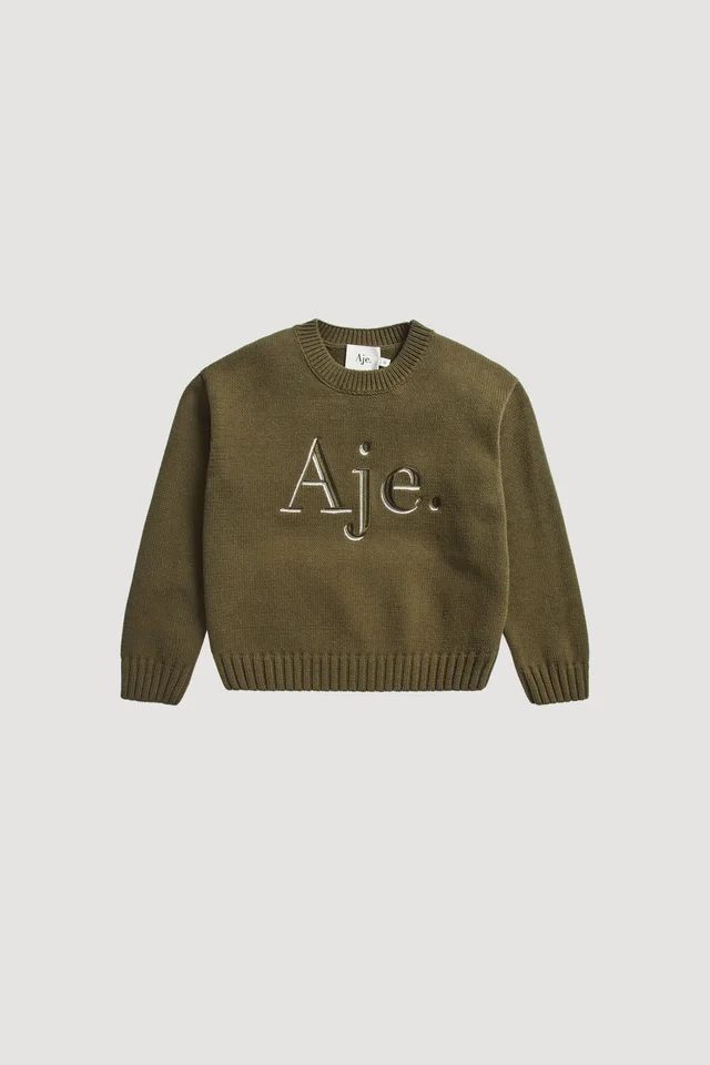 AJE Paie Kids Jumper in Beige from Aje, photo 1 of 1
