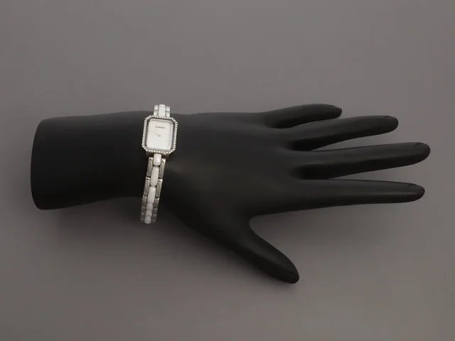 Chanel Two-Tone Diamond Première Watch in Ceramic from Ann's Fabulous Finds, photo 7 of 7