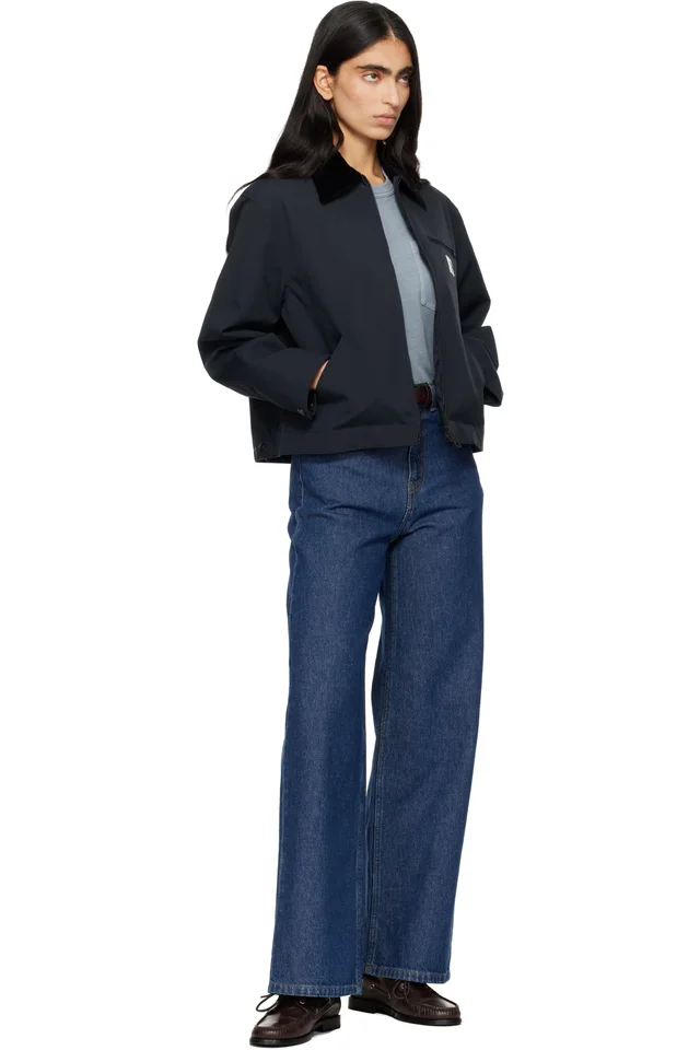 Carhartt Work In Progress Navy Newkirk Summer Jacket, photo 4 of 4 from SSENSE