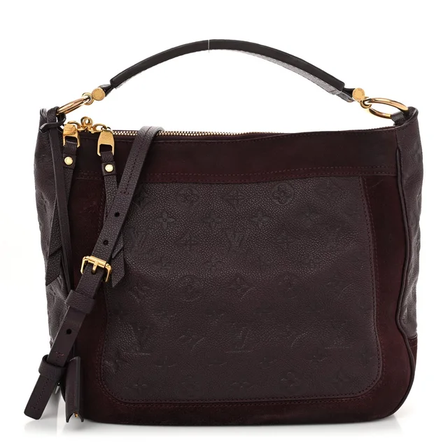 Louis Vuitton Empreinte Suede Audacieuse PM Calfskin Leather Bag - Aubergine in Calfskin from H&T