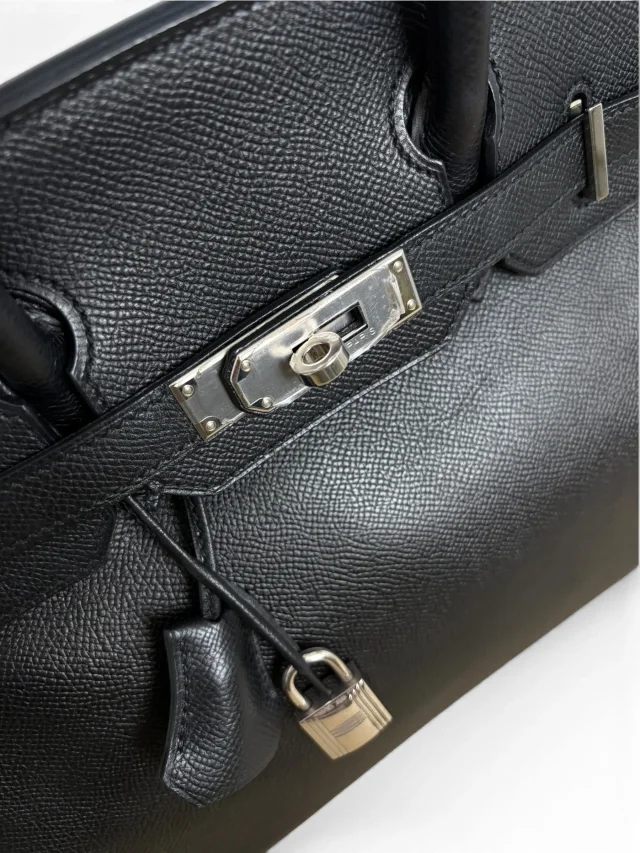 Hermès Black Epsom Birkin 30 PHW in Black Epsom leather from Season 2 Consign, photo 10 of 12