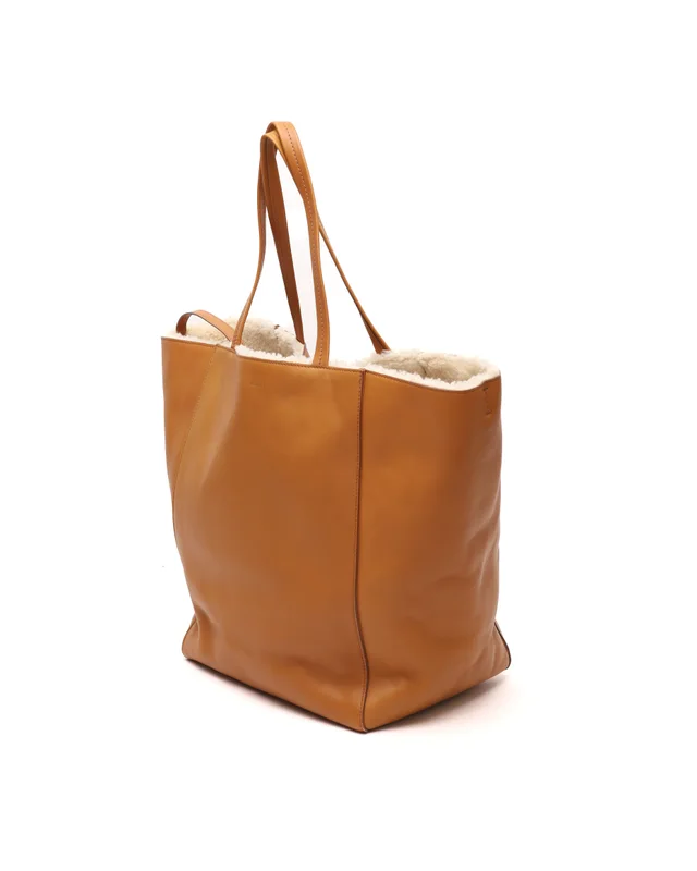 Celine Cabas Phantom Shearling Tote Bag in Leather from A Retro Tale, photo 2 of 2