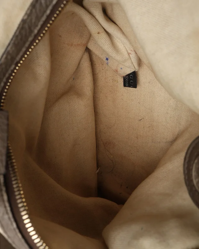 Gucci Large Bamboo Shopper Tote Bag in Caviar leather from A Retro Tale, photo 8 of 11