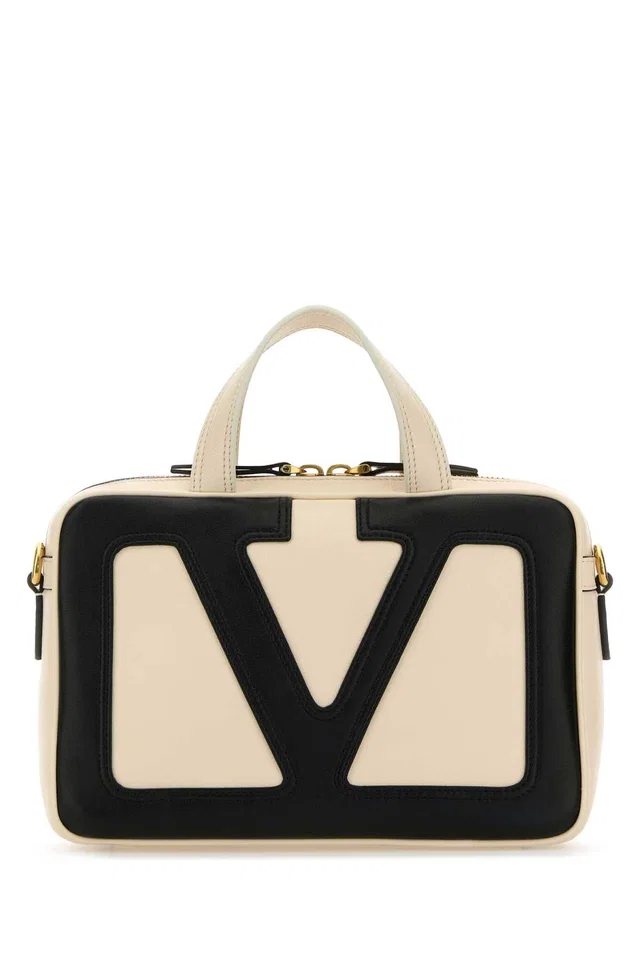 Valentino Garavani Color-Block Leather Top Handle Bag — Multicolor in Multicolor Leather from HEWI