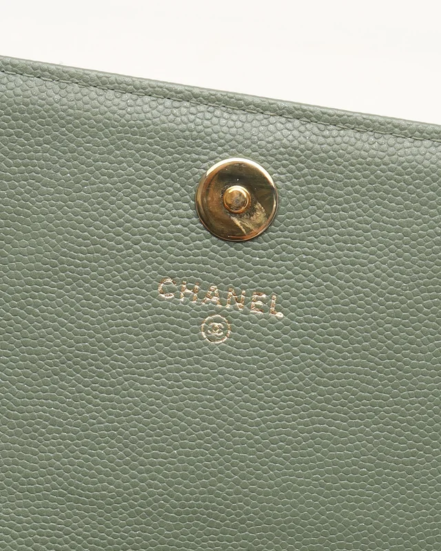 Chanel Square Caviar Wallet On Chain Bag in Caviar leather from A Retro Tale, photo 8 of 12