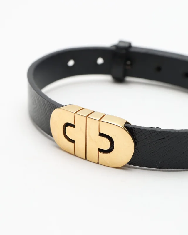 Bvlgari Parentesi Bracelet in 18 Yellow Gold and Leather in Yellow Leather from A Retro Tale, photo 5 of 6