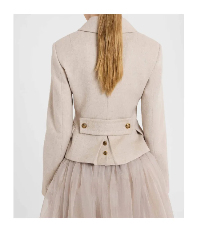 Ermanno Scervino Tailored double-breasted fitted jacket with heraldic buttons, photo 3 of 4 from SENSER