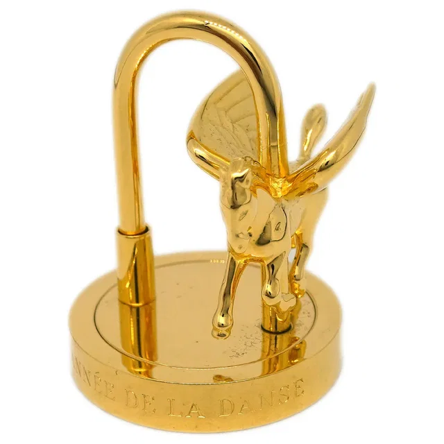 Hermès 2007 Entrez dans la danse! Pegasus Cadena Gold Small Good in Gold from AMORE Vintage Tokyo