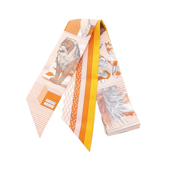 Hermès Scarf Twilly Grand Theater Nouveau Ribbon Silk in Silk from The Reluxe